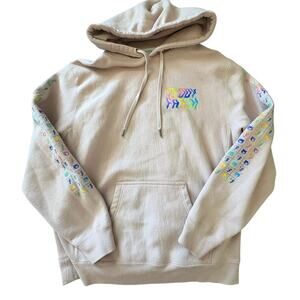 Teddy Fresh Rainbow Logo Hoodie M Streetwear Graphic Sweatshirt Y2K